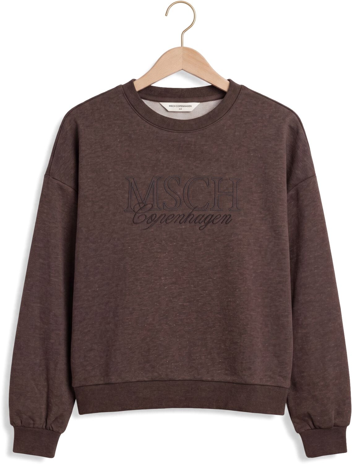MSCH COPENHAGEN Dames Truien & Vesten Mschbrawley Briena Logo Sweatshirt Bruin