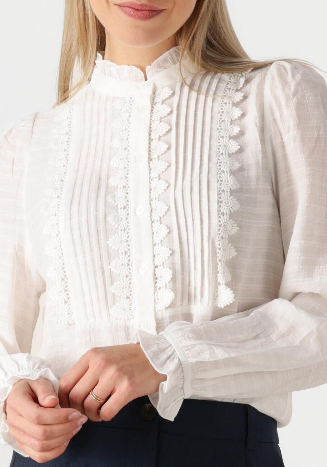 LOLLYS LAUNDRY Dames Blouses Arielll Shirt Ls Wit