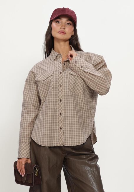 Beige NOTRE-V Blouses NV-ISABE CHECK - large