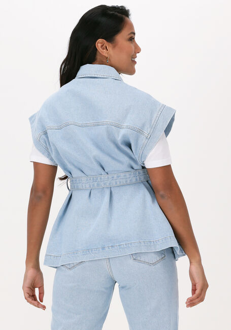 Lichtblauwe SELECTED FEMME Gilet JULIA LIGHT BLUE DENIM VEST - large