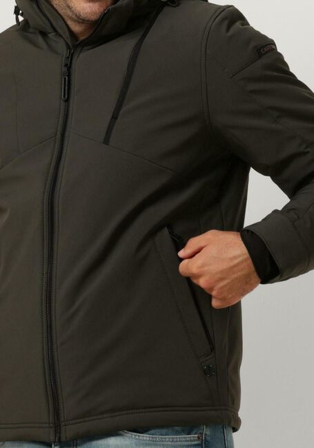 Beige CAST IRON Parka's HOODED JACKET SOFTSHELL SUPERBOLT - large