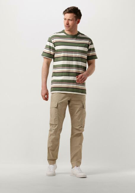 Olijf ANERKJENDT T-shirt AKKIKKI S/S STRIPE TEE Olijf ANERKJENDT T-shirt AKKIKKI S/S STRIPE TEE - large