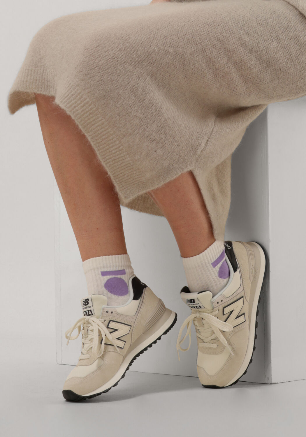 Beige NEW BALANCE Lage sneakers WL574 - large