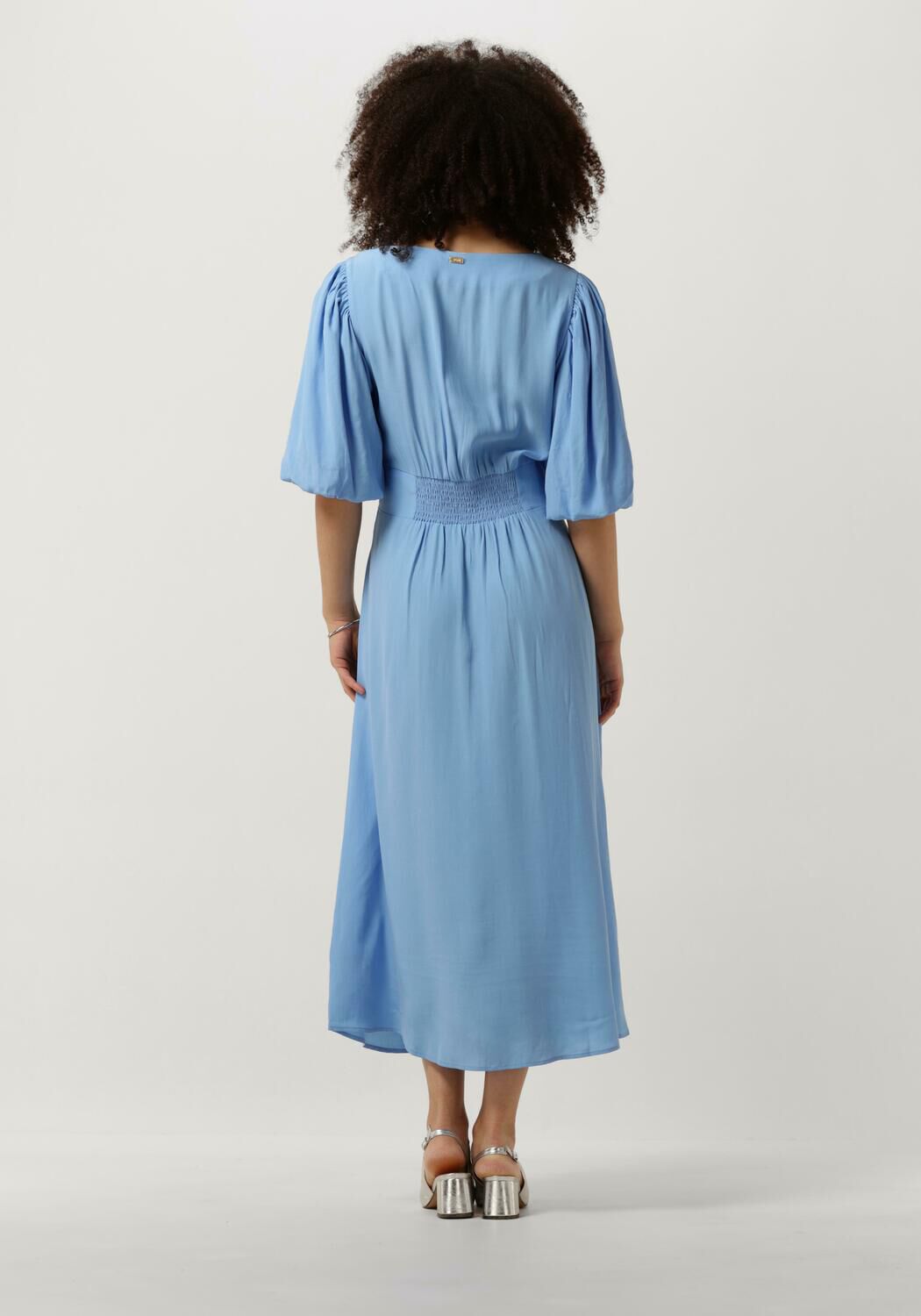 POM AMSTERDAM Dames Jurken Mediterranean Blue Dress Blauw