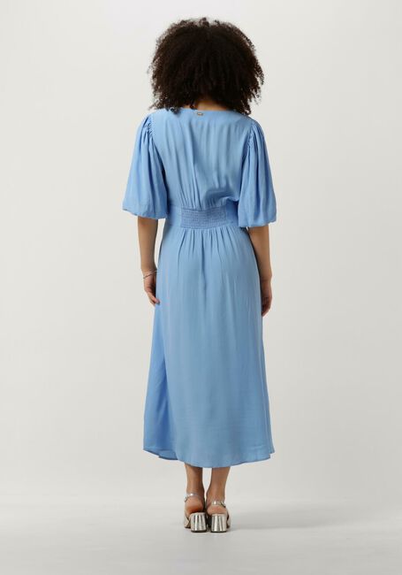 Blauwe POM AMSTERDAM Midi jurk MEDITERRANEAN BLUE DRESS - large
