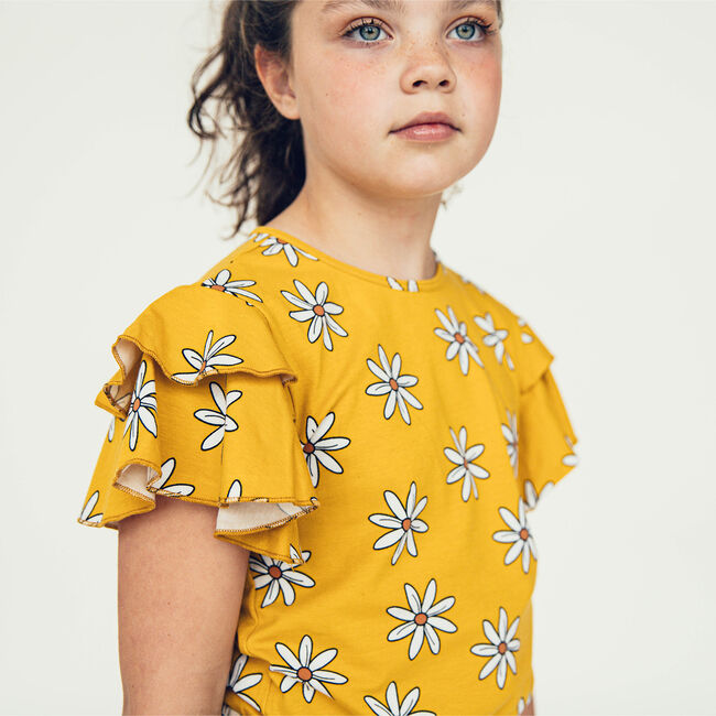 Oker CARLIJNQ T-shirt FLOWER - RUFFLED SHIRT - large