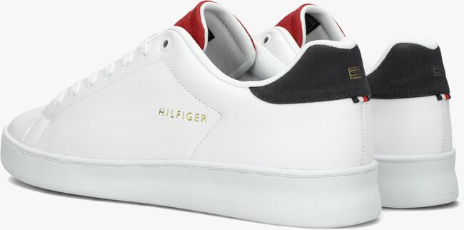 Witte TOMMY HILFIGER Lage sneakers RETRO COURT CLEAN CUPSOLE - large