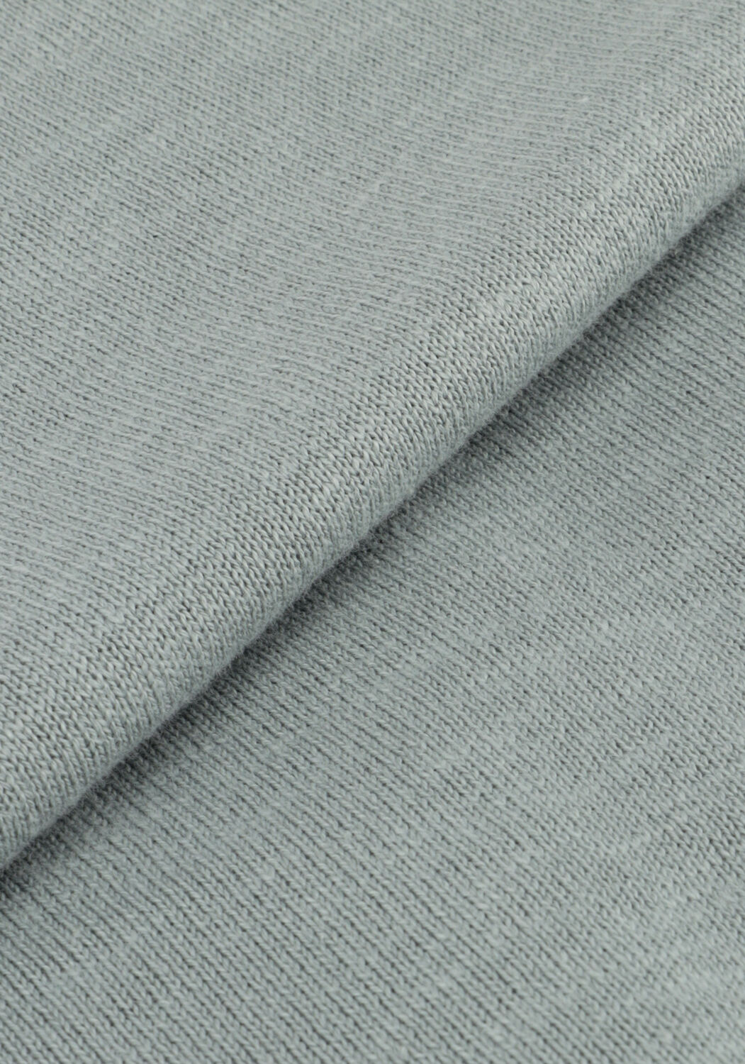 Lichtgrijze CAST IRON T-shirt COTTON BLEND SLUB - large