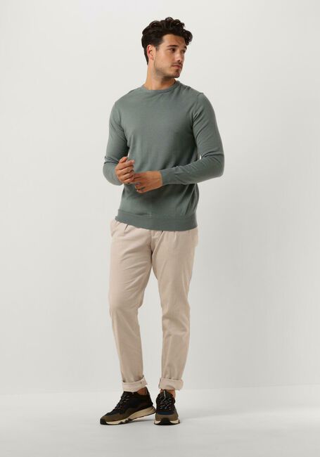 Groene PROFUOMO Trui PULLOVER CREW NECK - large