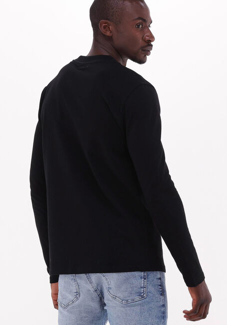 Zwarte PUREWHITE Polo / T-shirt CREWNECK JERSEY LONG SLEEVE WITH GRAPHIC PRINTS - large