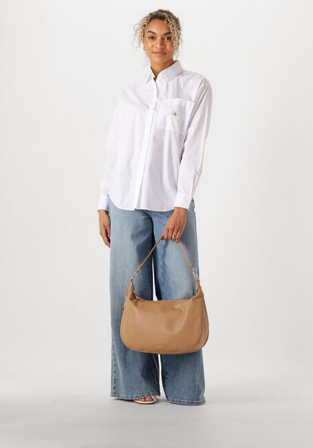 Witte CALVIN KLEIN Blouses WOVEN LABEL RELAXED SHIRT - large