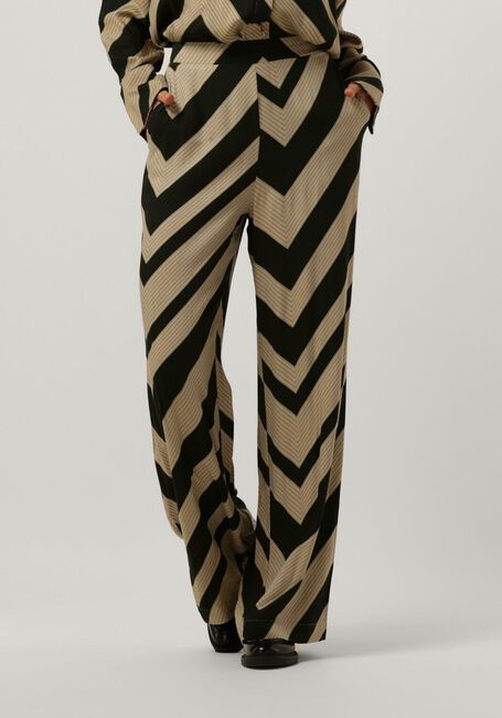 Groene MINUS Wijde broek JALIA HIGH WAISTED WIDE LEG PANT - large
