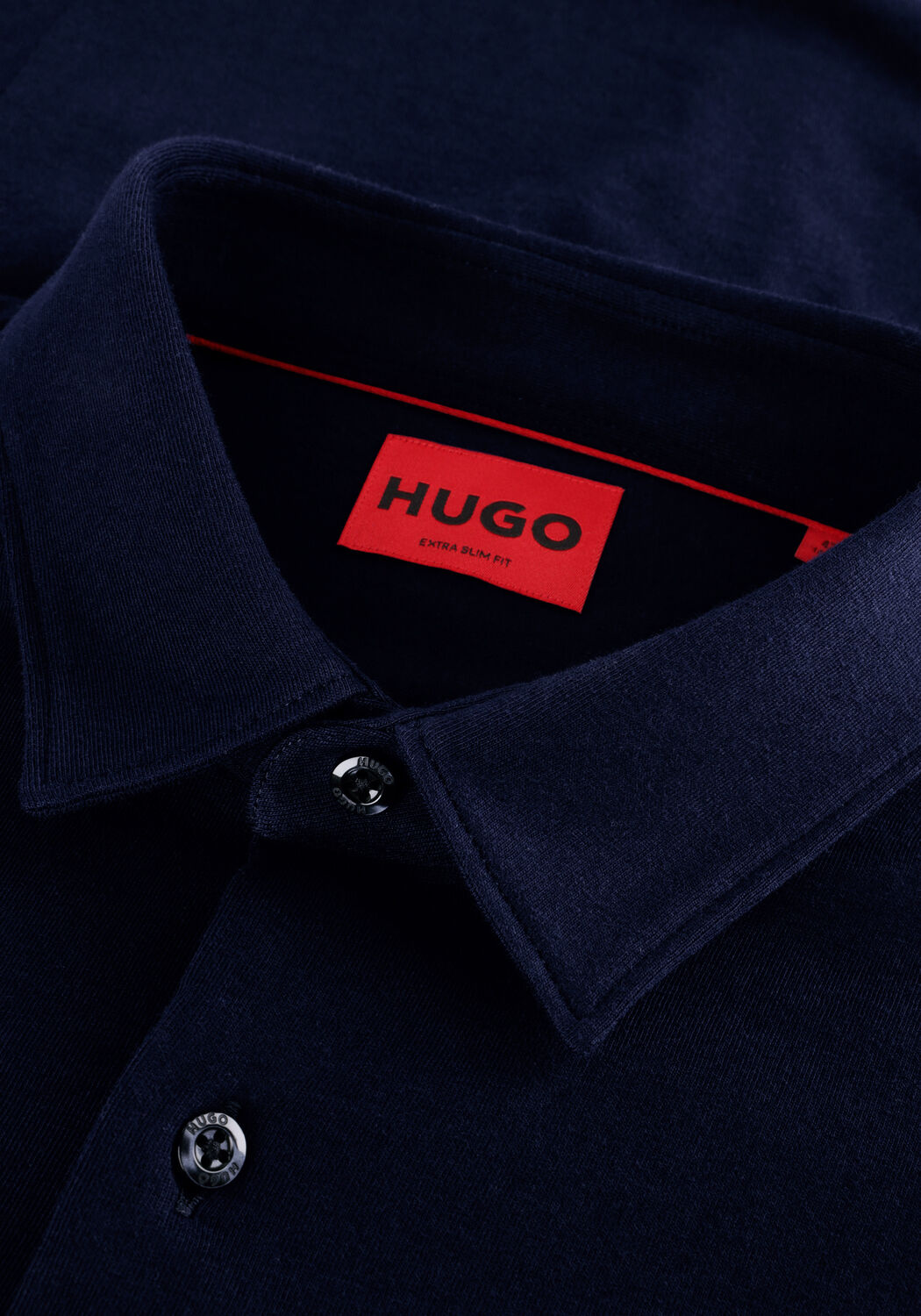 Donkerblauwe HUGO Klassiek overhemd ELISHA02 - large