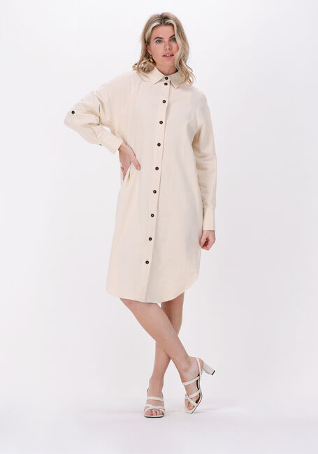 Beige SELECTED FEMME Midi jurk SLFMALVINA-IDA LS - large