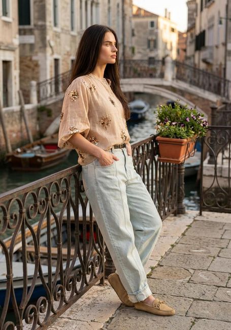 Beige NUKUS Blouses LYNN BLOUSE PAILLET - large