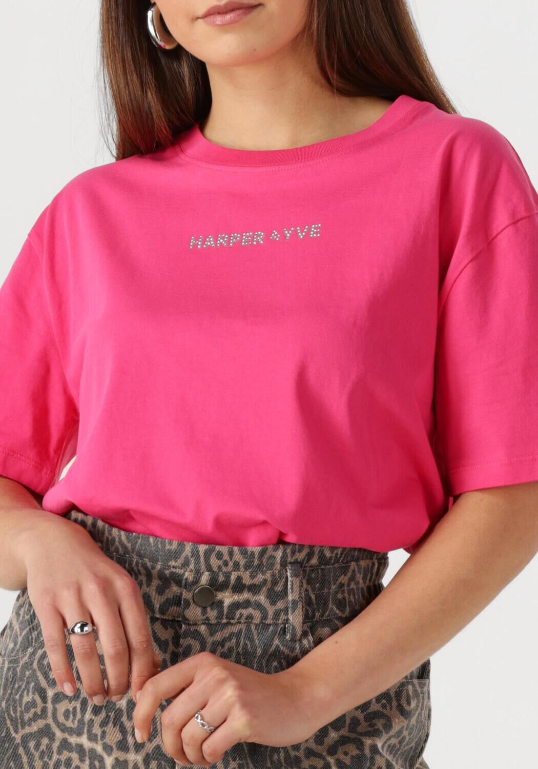HARPER & YVE Dames Tops & T-shirts Rhinestone-ss Roze