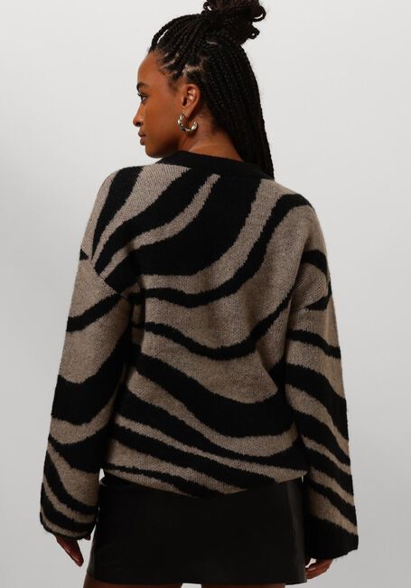 Zwarte OBJECT Trui OBJDIANA LO L/S KNIT PULLOVER - large