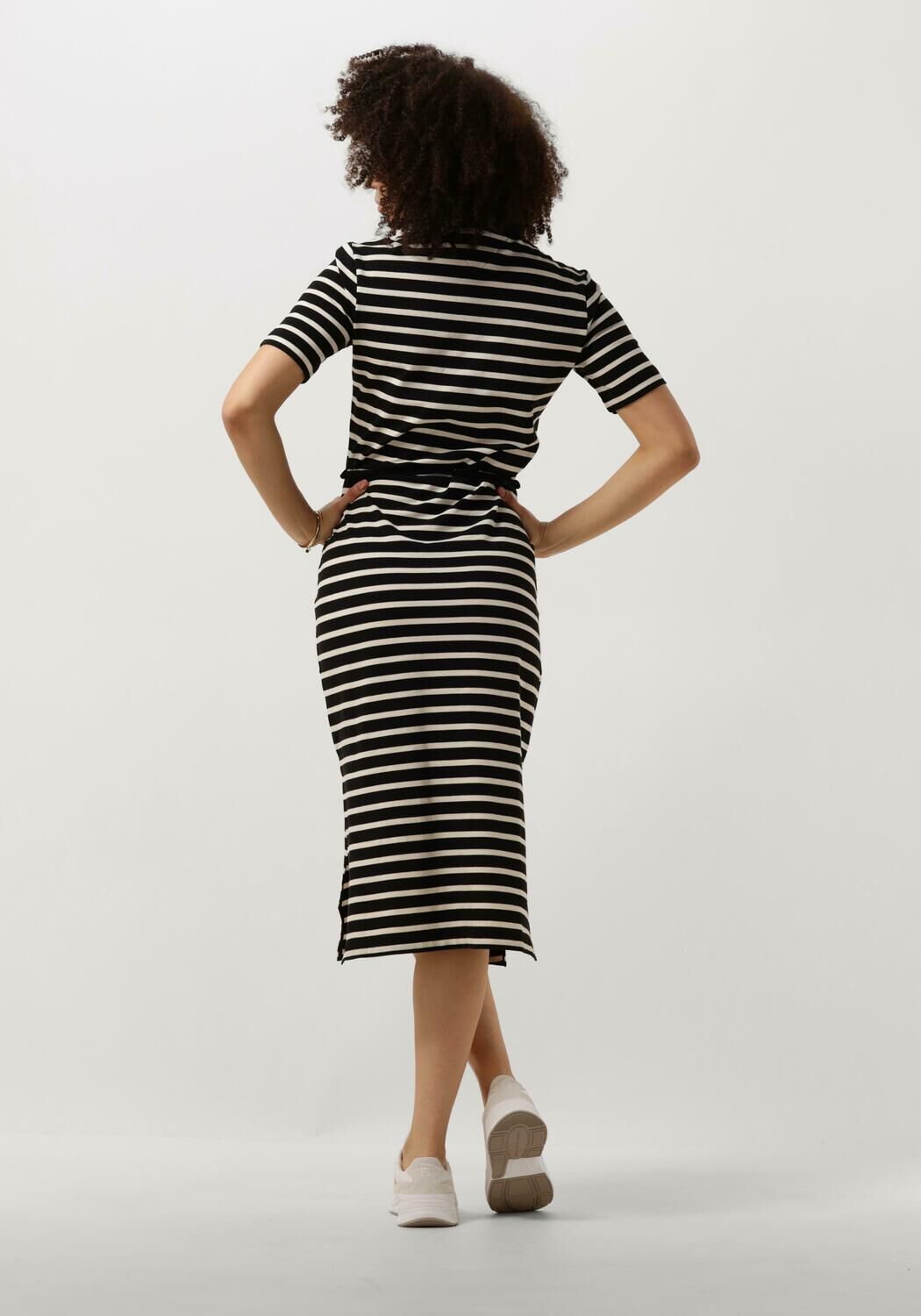 TOMMY HILFIGER Dames Jurken Reg Breton Midi Polo Dress Blauw