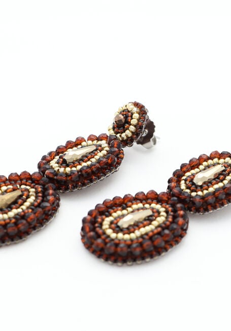 Bruine PAULIE POCKET Oorbellen ELLA SHINE EARRINGS - large