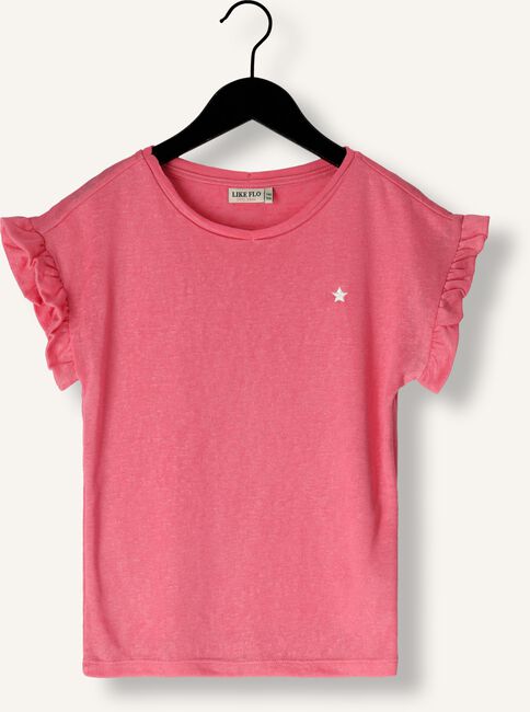 Roze LIKE FLO Top METALLIC SLUB JERSEY TEE Roze LIKE FLO Top METALLIC SLUB JERSEY TEE - large