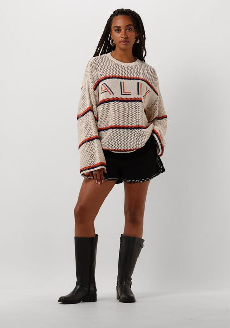 Zwarte ALIX THE LABEL Shorts LADIES WOVEN STUDS SHORT - large