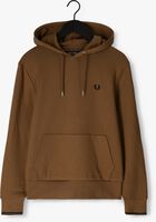 Camel FRED PERRY Sweater TIPPED HOODED SWEATSHIRT