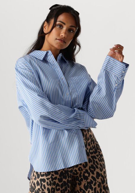 Blauwe MODSTRÖM Blouses KADIRMD STRIPE SHIRT - large