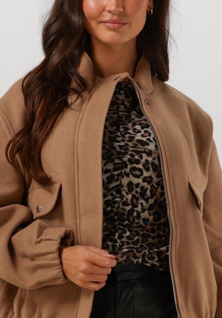 Camel SELECTED FEMME Jack SLFSELMA BOMBER JACKET - large