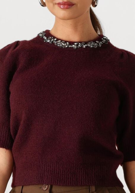 Bordeaux NEO NOIR Trui MAIA STONE KNIT BLOUSE - large