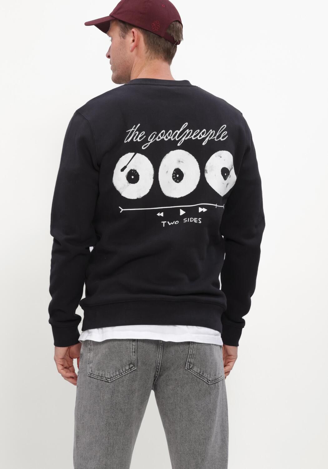 Zwarte THE GOODPEOPLE Trui LAURENT - large