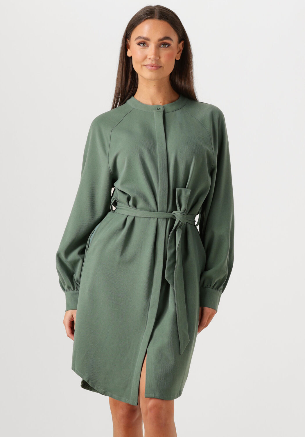 ANOTHER LABEL Dames Jurken Denice Dress L s Groen