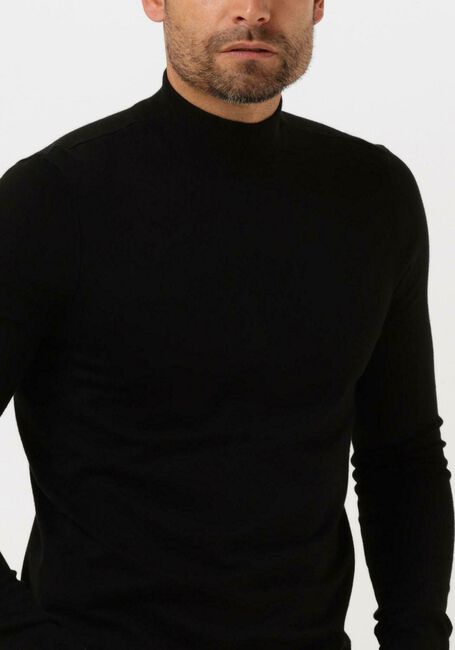 Zwarte PUREWHITE Coltrui ESSENTIAL KNIT MOCKNECK LS - large