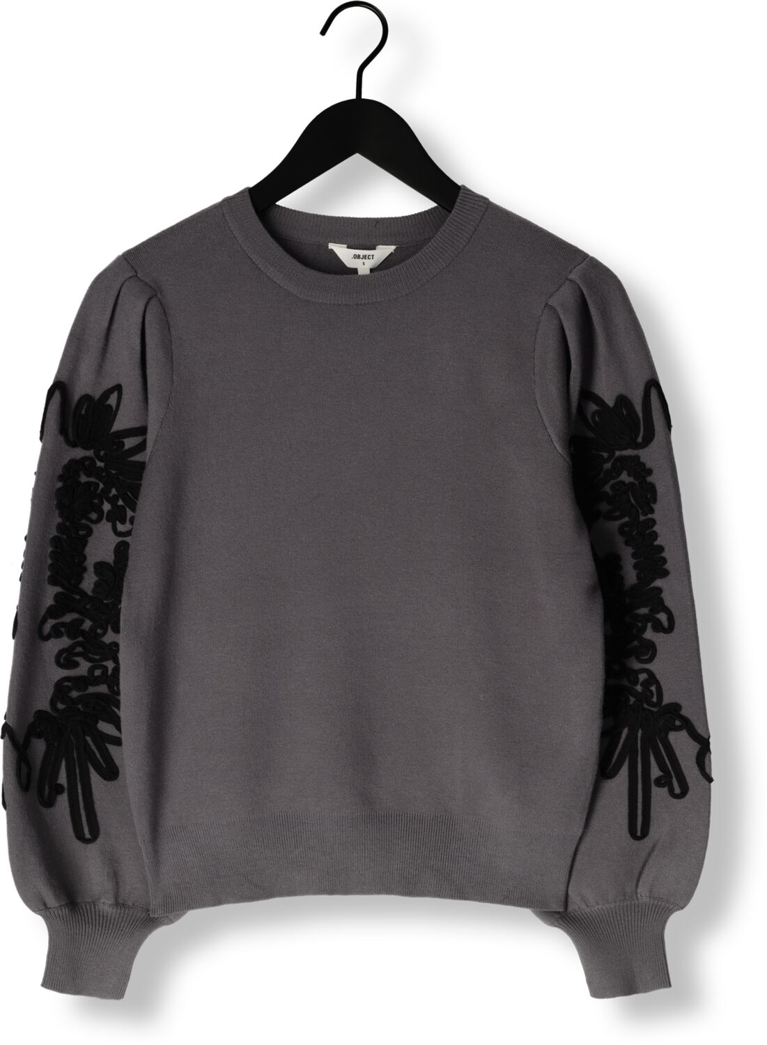 OBJECT Dames Truien & Vesten Objjoana L s Knit Pullover Grijs