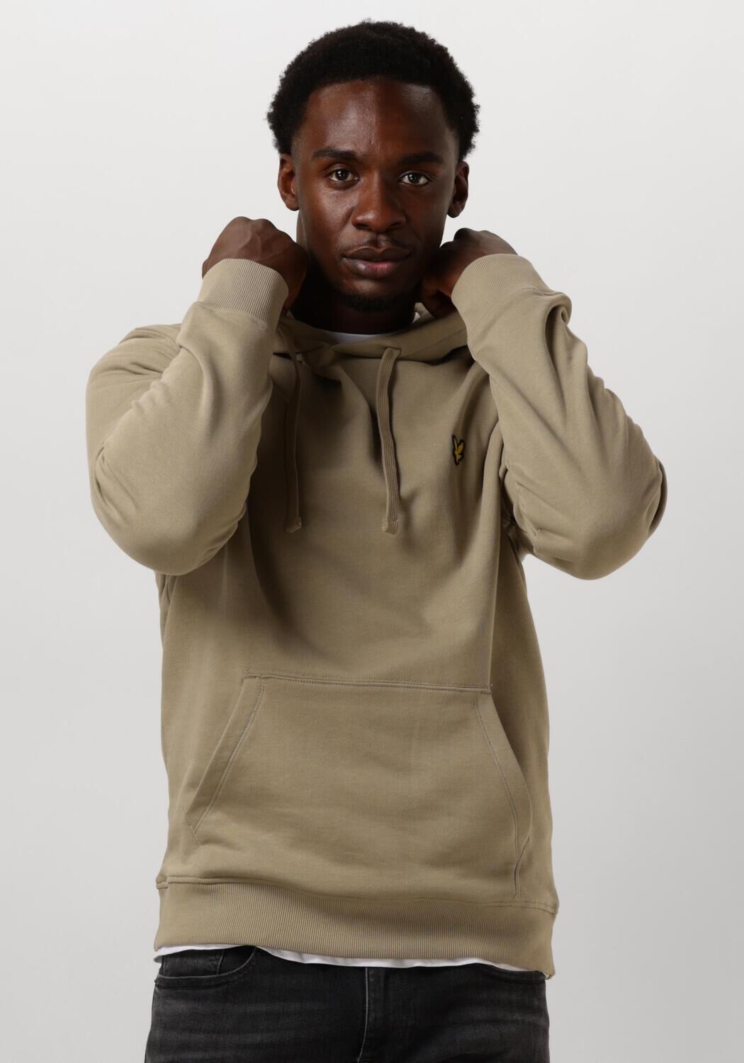 Lyle & Scott Groene Pullover Hoodie voor Mannen Green Heren