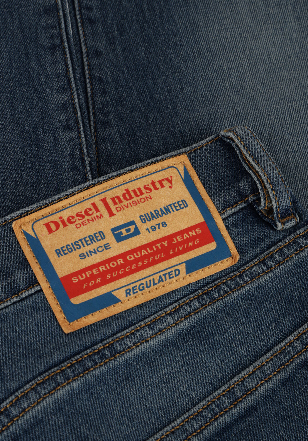 Blauwe DIESEL Slim fit jeans 2019 D-STRUKT - large