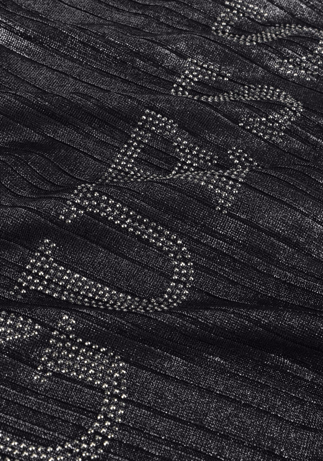 Zwarte GUESS Top SS HIGH NK CRISTINA LOGO TOP - large