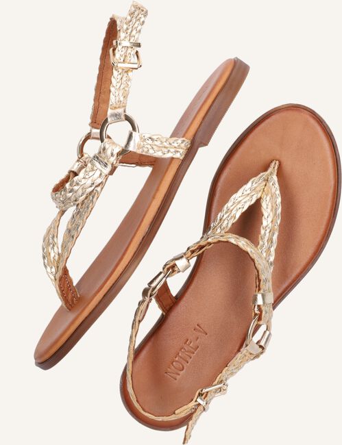 Gouden NOTRE-V Platte sandalen 443011 Gouden NOTRE-V Platte sandalen 443011 - large