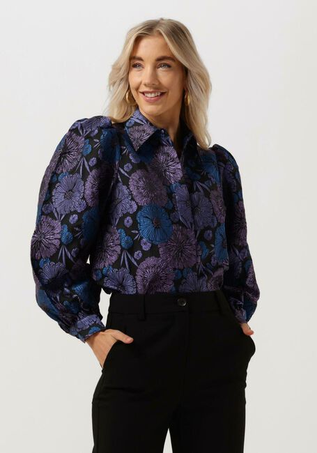 Paarse SELECTED FEMME Blouses ELANI LS CROPPED SHIRT JACKET - large