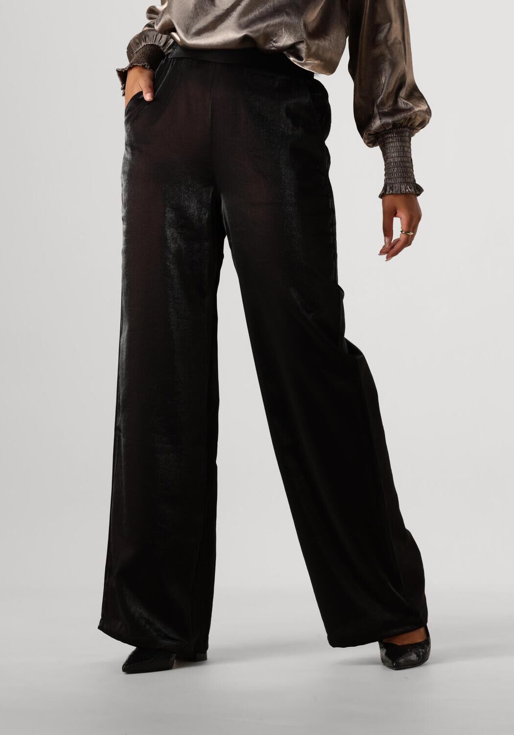 Nukus Elegante Zwarte Broek voor Vrouwen Black Dames