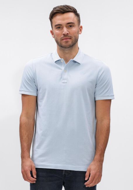 Blauwe G-STAR RAW Polo DUNDA OVERDYED SLIM POLO S\S - large