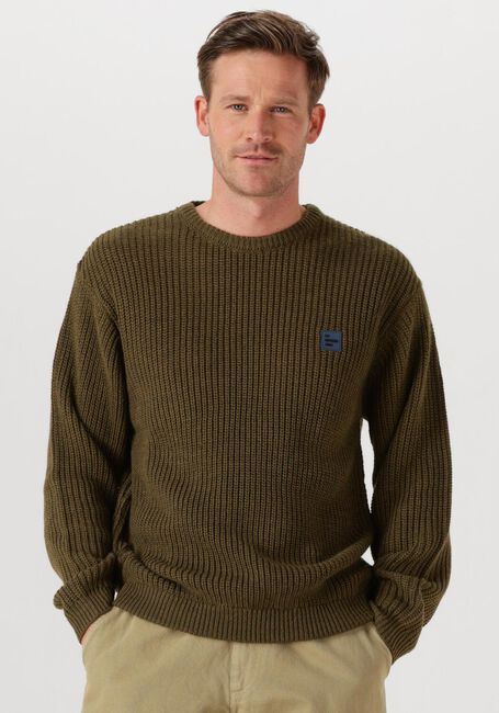 Khaki AMERICAN VINTAGE Trui CRASHWAY CREW - large
