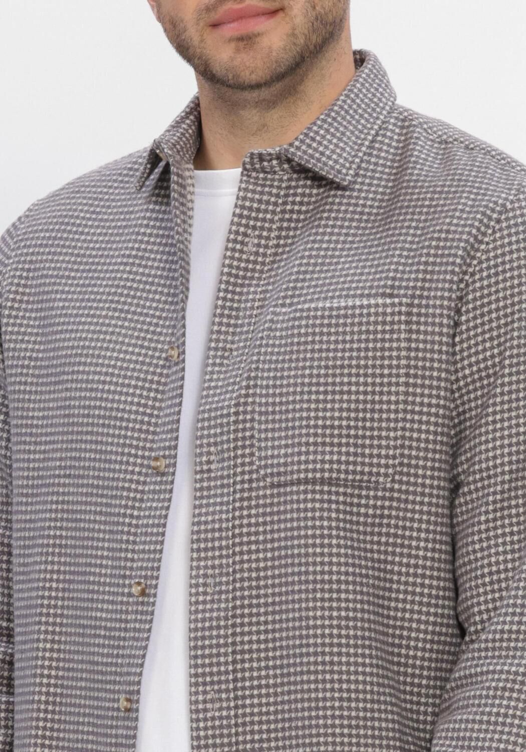 Taupe DSTREZZED Overshirt DS_MATEJA SHIRT - large