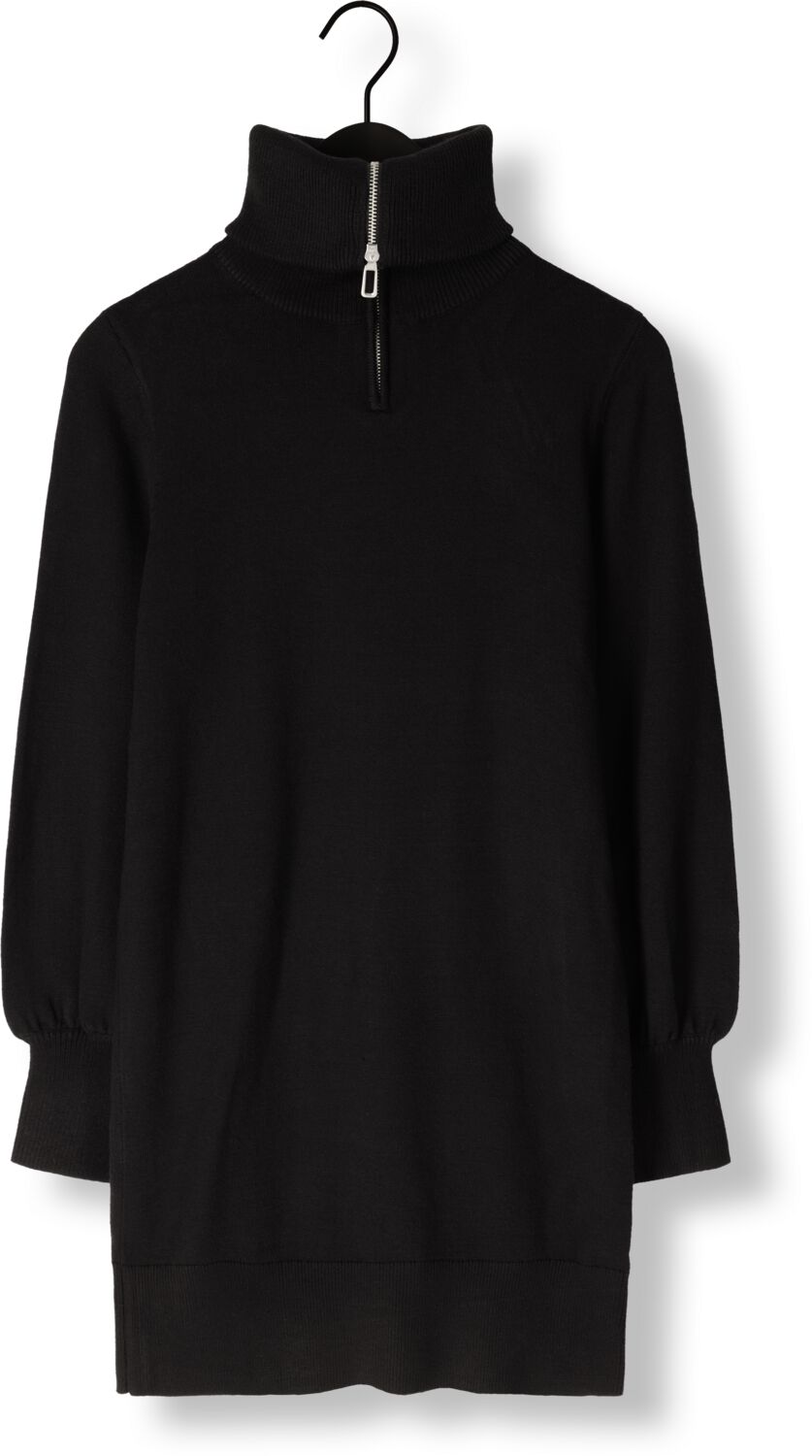 Y.A.S. Dames Jurken Yasshanti Ls Zip Knit Dress Zwart