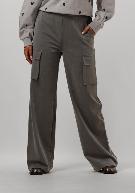 Grijze NUKUS Pantalon HAMBURG PANTS STRIPE - large