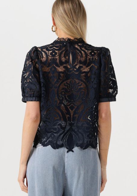 Donkerblauwe SUMMUM Top SHORT SLEEVE TOP LACE - large