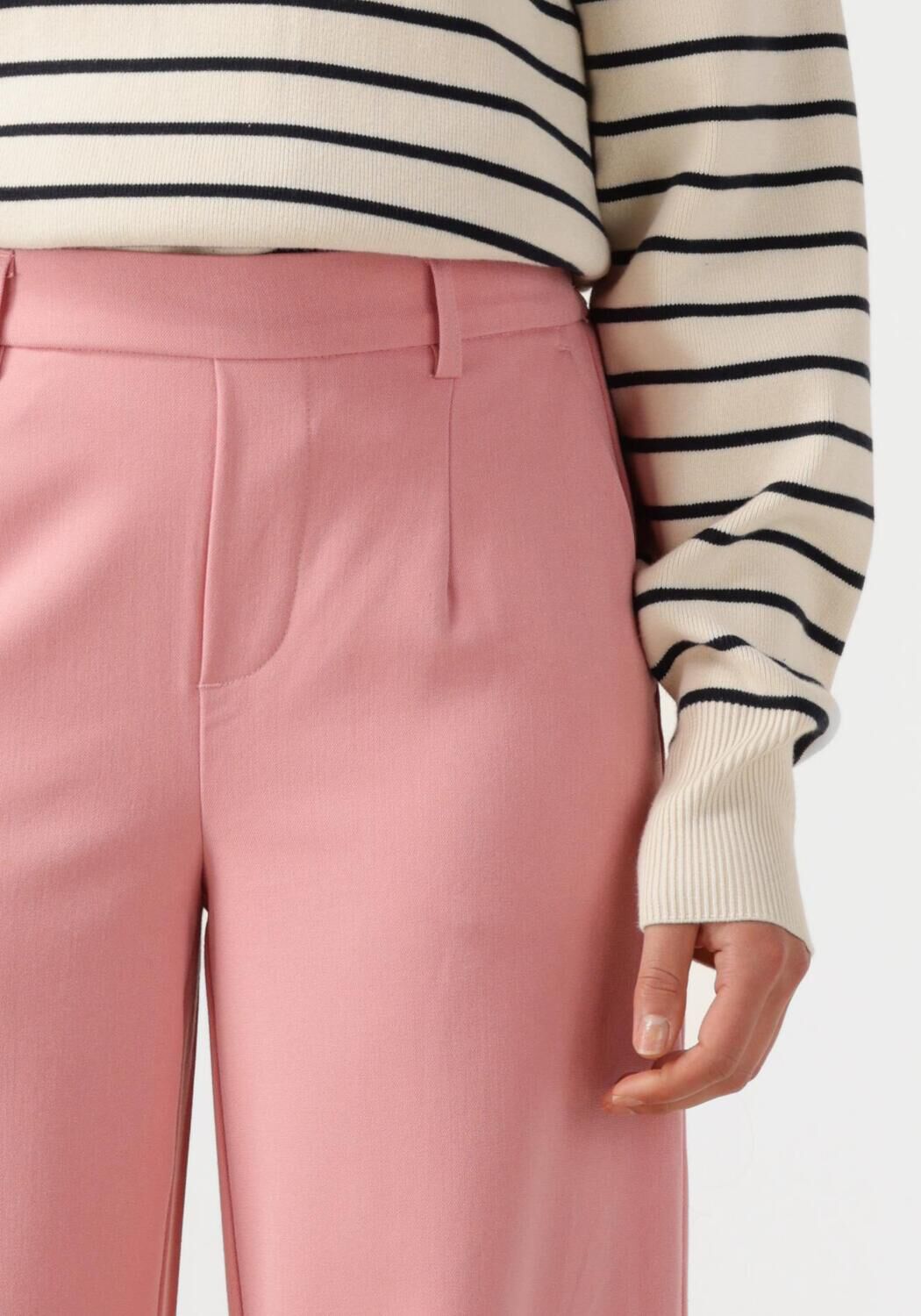 OBJECT Dames Broeken Objlisa Wide Pant Lichtroze