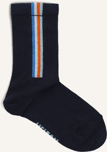 Donkerblauwe MELTON Sokken VERTICAL STRIPES SOCKS Donkerblauwe MELTON Sokken VERTICAL STRIPES SOCKS - large