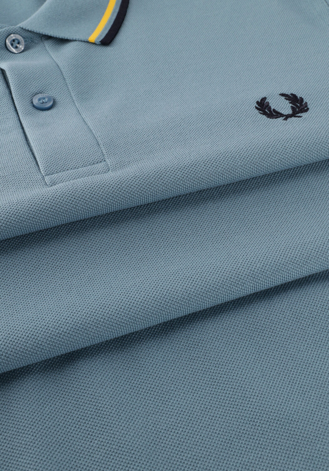 Lichtblauwe FRED PERRY Polo TWIN TIPPED FRED PERRY SHIRT - large