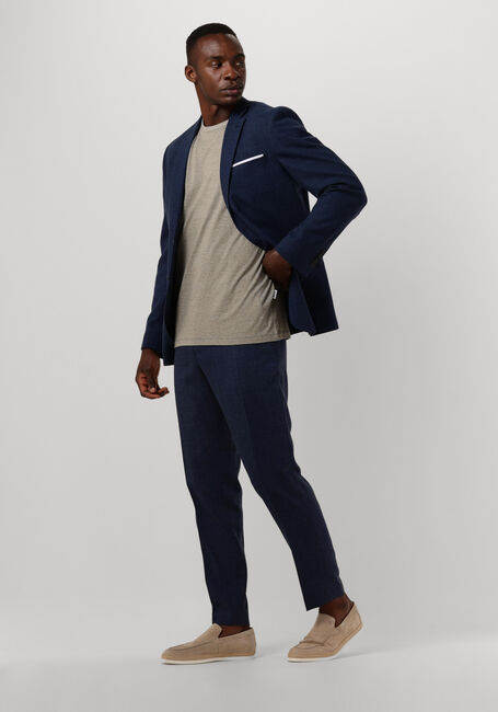 Donkerblauwe SELECTED MEN Pantalon SLHSLIM-OASIS LINEN TRS NOOS - large