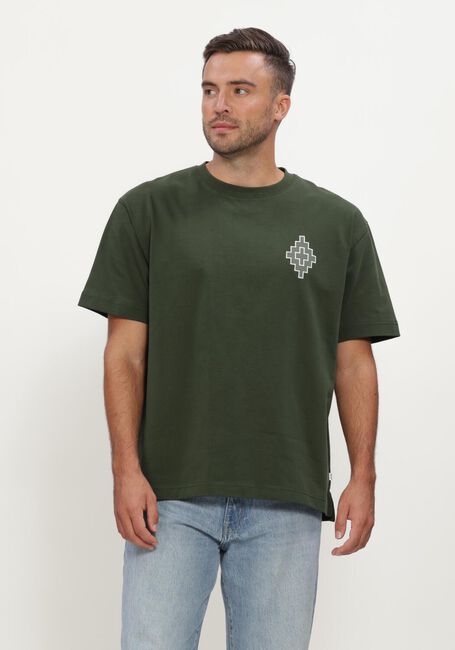 Donkergroene JC RAGS T-shirt T-SHIRT SHORT SLEEVE ARVIN EMBRO - large